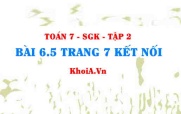 Bài 6.5 trang 7 Toán 7 Kết nối tri thức Tập 2